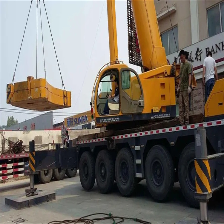 徐州鼓楼当地吊车出租|机器吊装|75吨|工厂搬迁服务